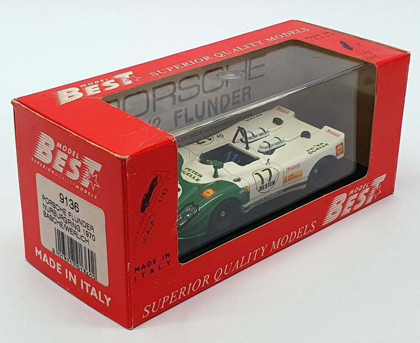 Best 1/43 Scale 9136 - Porsche Flunder Nurburgring 1970 - #17 Basche/Werlich