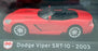 Panini 1/43 Scale Model Car P1705 - 2003 Dodge Viper SRT-10 - Red