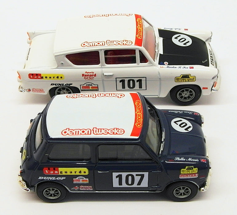 Vanguards 1/43 Scale H11002 - Ford Anglia & Austin Mini Rally Set