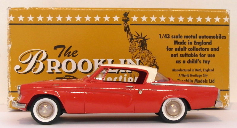 Brooklin 1/43 Scale BRK32B 001  - 1953 Studebaker Champion Starliner Coral/Ivory