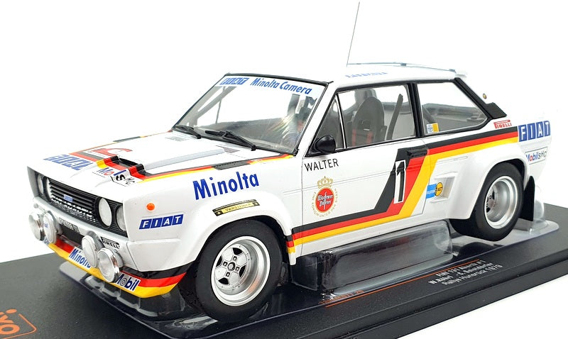 Ixo 1/18 Scale Diecast 18RMC077 - Fiat 131 Abarth #1 Hunsruck 1979 W.Rohrl #1