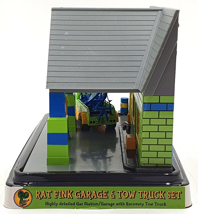 Rat Fink Garage with Tow Truck Set in 1:32 scale by Auto World by Auto Rat Fink Garage with Tow Truck Set in 1:32 scale by Auto World by Auto