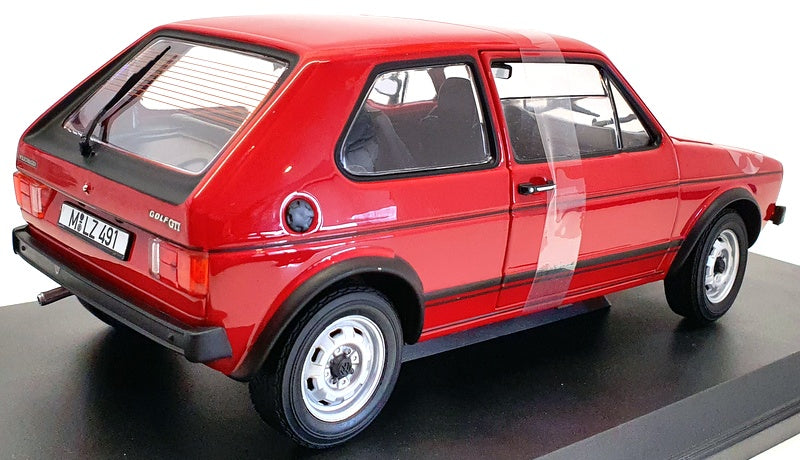 Norev 1/18 Scale Model Car 188472 - 1976 Volkswagen Golf GTI - Red