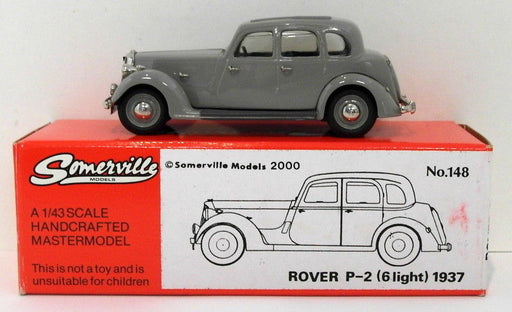 Somerville Models 1/43 Scale 148 - 1937 Rover P-2 6 Light - Grey
