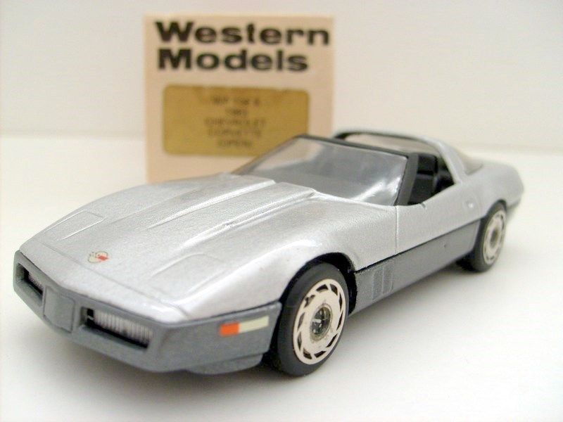 WESTERN MODELS 1/43 WP 108X 1983 CHEVROLET CORVETTE SIL