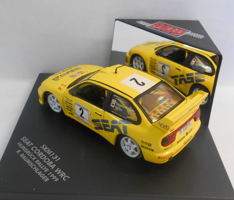 Skid 1/43 Scale Diecast Model SKM131 SEAT CORDOBA WRC R.BAUMSCHLAGER 1999