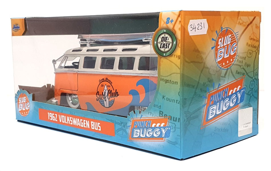 Jada 1/24 Scale 34231 - 1962 Volkswagen Bus Slug Bug Punch Buggy