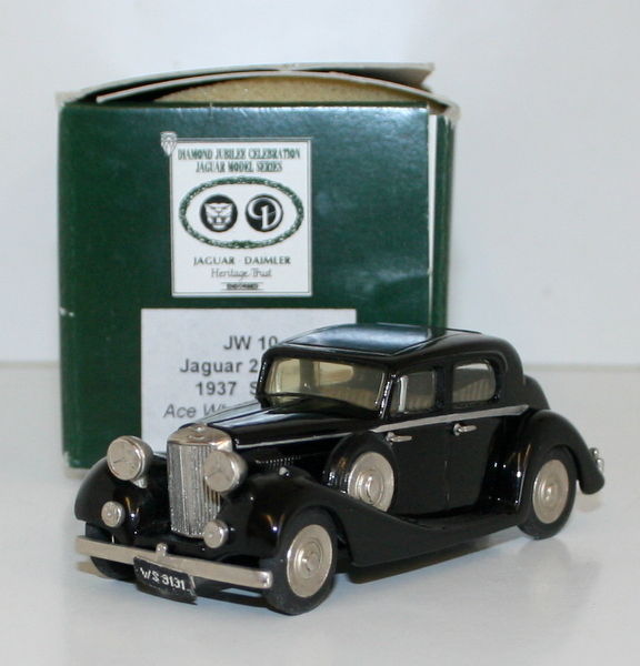 Milstone Miniatures 1/43 Scale  JW10 - 1937 Jaguar 2.5 Litre Saloon - Black