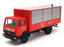 NZG 1/50 Scale Diecast FE25 - Mercedes Benz Feuerwehr Fire Truck - Red
