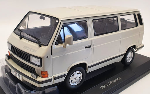 Norev 1/18 Scale Model Car 188541 - 1990 Volkswagen T3 Whitestar - White