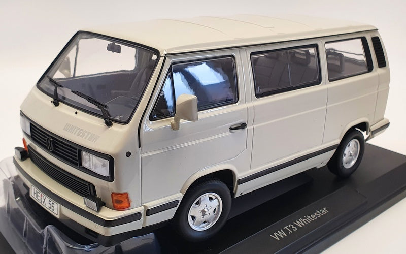 Norev 1/18 Scale Model Car 188541 - 1990 Volkswagen T3 Whitestar - White