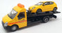 Burago 1/43 Scale #18 31400 - Alfa Romeo Mito Car And Generic Flatbed Truck