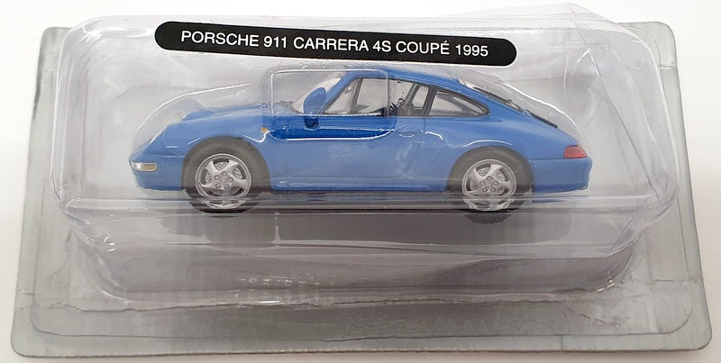 Deagostini 1/43 Scale COD 036 - 1995 Porsche 911 Carrera 4S Coupe - Met Blue