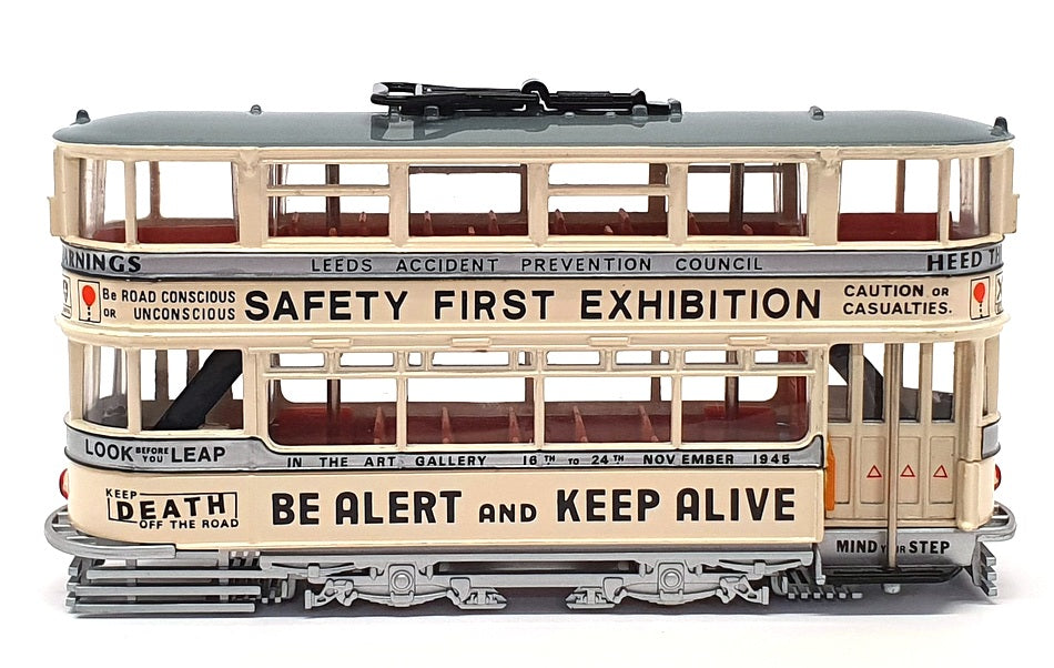 EFE 1/76 Scale Diecast Bus 13405 - Leeds Tram Road Safety - Grey/White