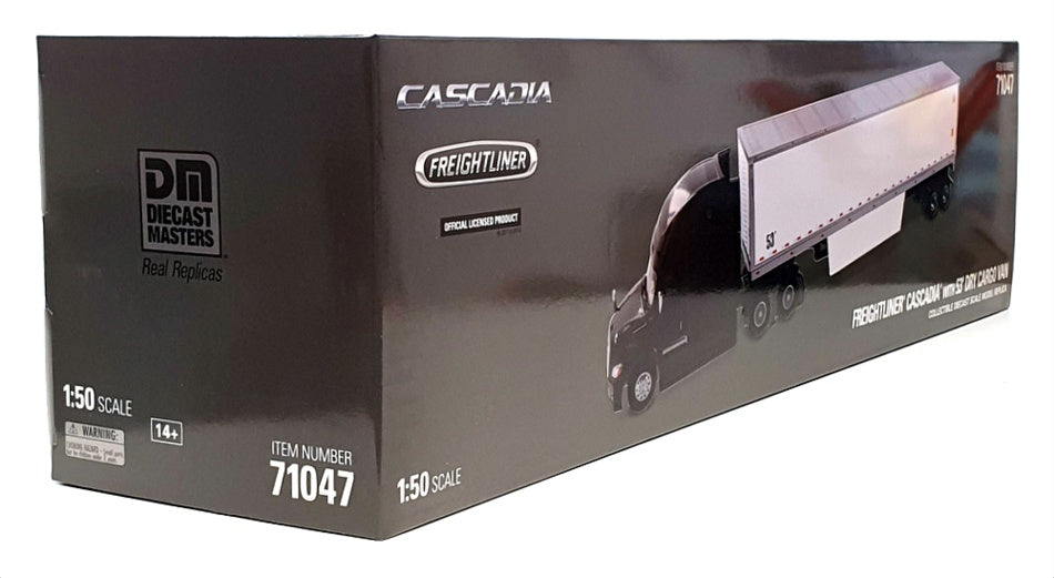 Diecast Masters 1/50 Scale 71047 - Freightliner Cascadia & 53' Dry Cargo Van