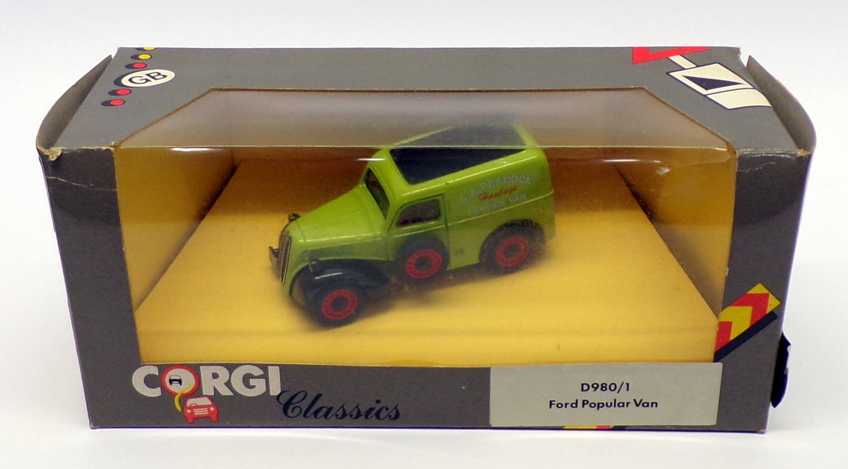 Corgi 1/43 Scale D980/1 - Ford Popular Van - S.A. Peacock