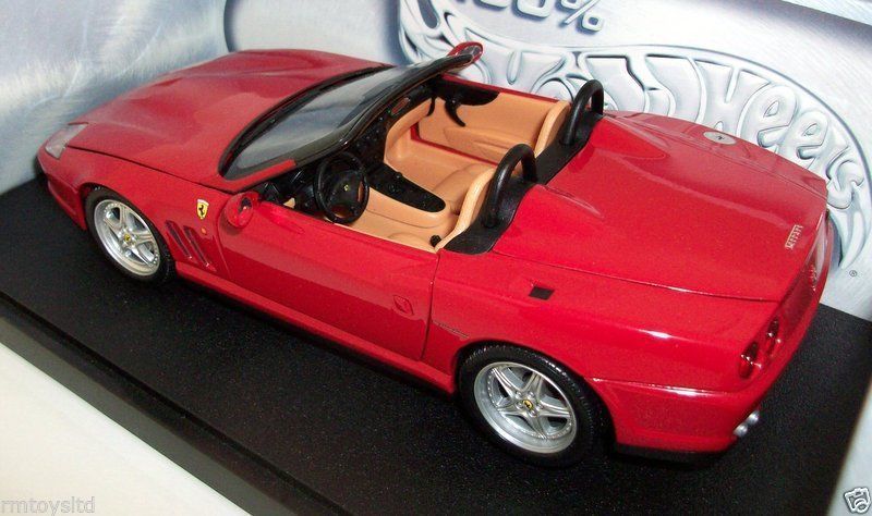 HOT WHEELS 1/18 - 29441 FERRARI 550 BARCHETTA PININFARINA - RED