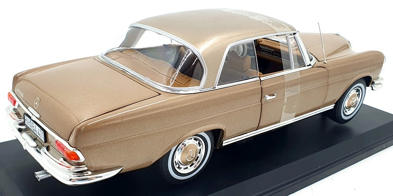 Norev 1/18 Scale Diecast 183759 - Mercedes-Benz 250 SE Coupe 1969 - Gold Met