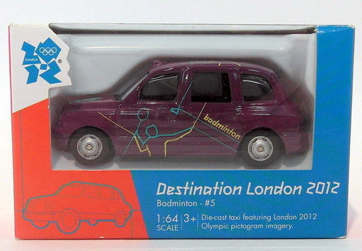 Corgi 1/64 Scale Diecast TY66107 FX Taxi Destination London 2012 #5 Badmington