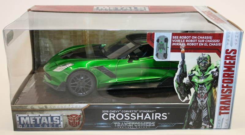 Jada 1/24 Scale 98499 Transformers Metal Car Chevy Corvette Stingray Crosshairs