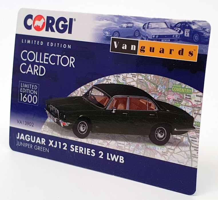 Vanguards 1/43 Scale VA13902 - Jaguar XJ12 Series 2 LWB - Juniper Green