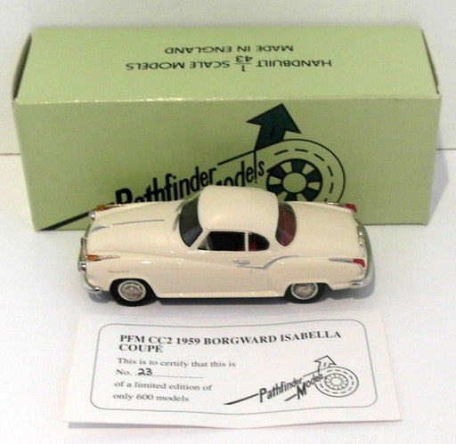 Pathfinder Models 1/43 Scale PFMCC2 - 1959 Borgward Isabella 1 Of 600 Cream #1