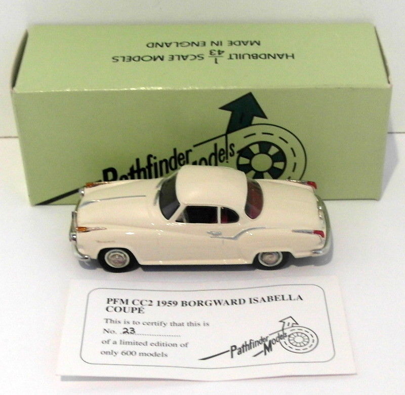 Pathfinder Models 1/43 Scale PFMCC2 - 1959 Borgward Isabella 1 Of 600 Cream #1