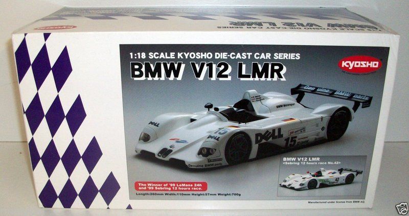 KYOSHO 1/18 - 08532A BMW V12 LMR 1999 LE MANS 24H #15