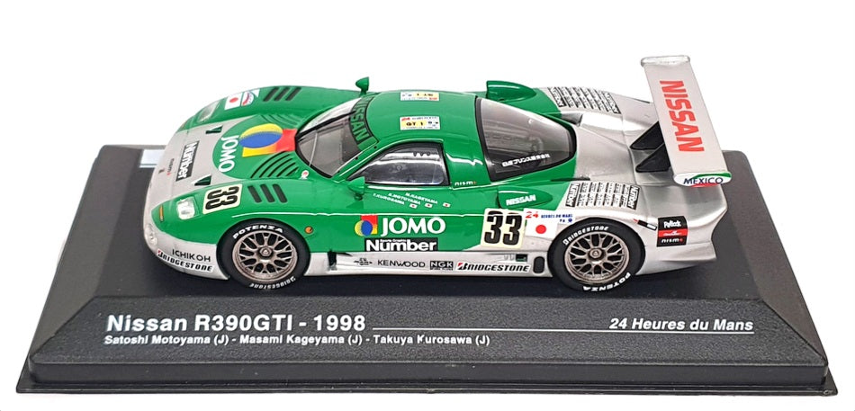 Altaya Ixo 1/43 Scale A1323A - Nissan R390GTI #33 Le Mans 1998 - Green/Silver