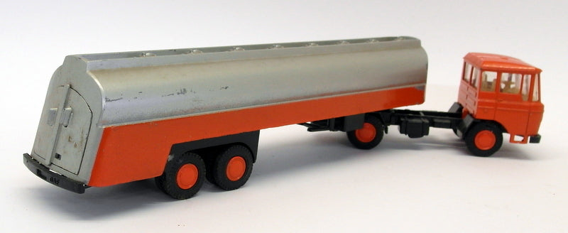 Lion Car 1/50 Scale - Jim019 DAF Truck cab & Tanker Orange / Silver