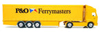 Corgi 1/64 Scale 59548 - Renault Premium Curtainside Truck P&O - Yellow