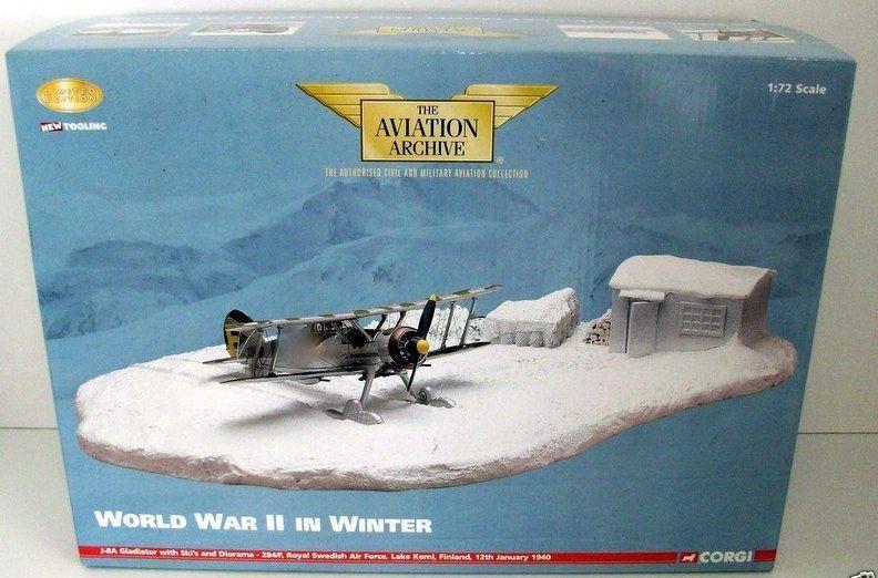 CORGI 1/72 AA36204 J-8A GLADIATOR SWEDISH AIRFORCE LAKE KEMI FINLAND 1940