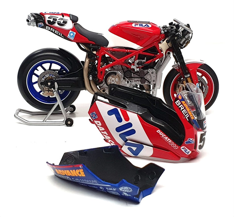 Minichamps 1/12 Scale 122 040255 - Ducati 999F04 Motorbike WSB 2004 - R. Laconi