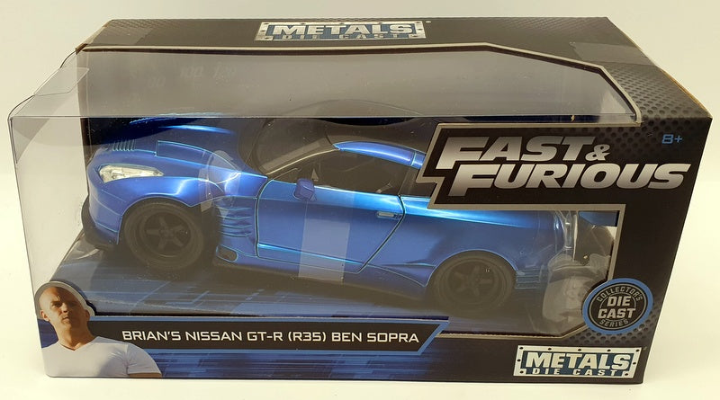 Jada 1/24 Scale 98271 - Fast & Furious Brian's Nissan GT-R (R35) Ben Sopra