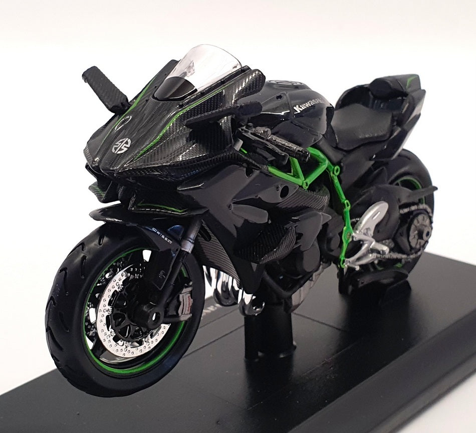 Maisto 1/18 Scale Motorbike 06187 - Kawasaki Ninja H2 R - Dark Grey/Green