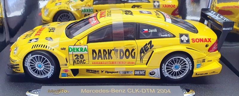 Maisto 1/18 Scale 38112 - Mercedes Benz CLK DTM 2004 #20 - Yellow