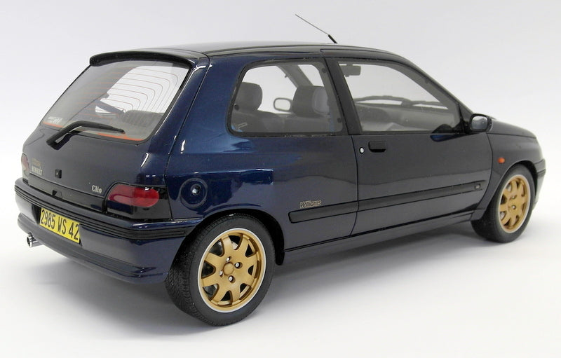 Otto 1/12 Scale Resin - G008 Renault Clio Williams Metallic Blue Gold Wheels