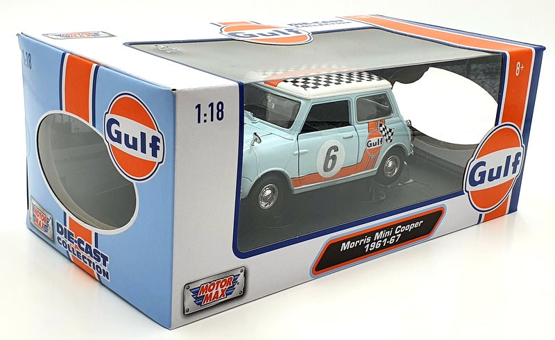 MotorMax 1/18 Scale Diecast 79743 - Morris Mini Cooper 1961-67 Gulf