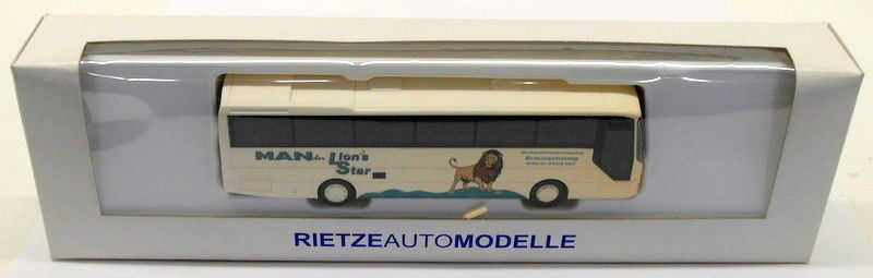 RietzeAutoModelle HO Gauge 1/87 Scale R113 - MAN Coach - Lion's Star