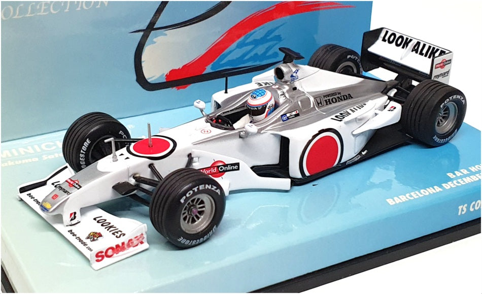 Minichamps 1/43 Scale 518 004399 - F1 B-A-R Honda Barcelona 2000 T. Sato