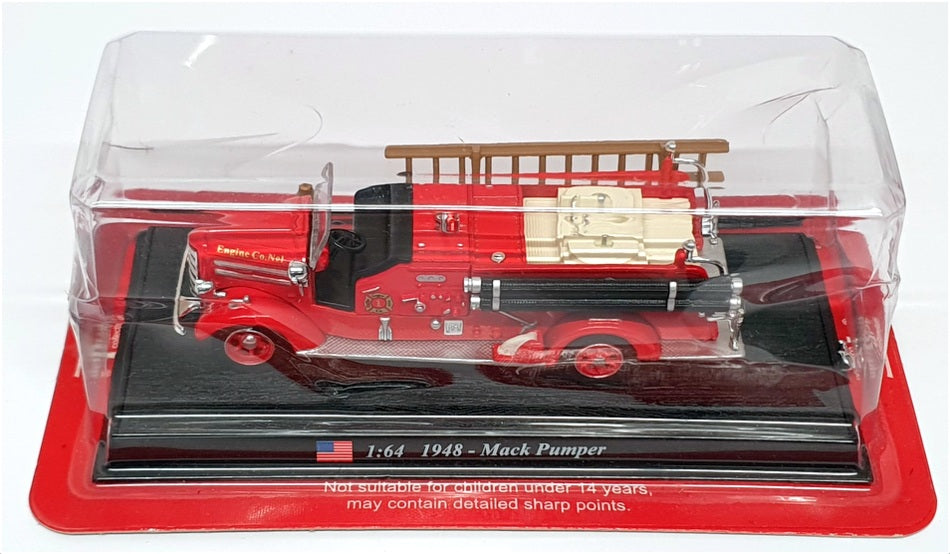 Del Prado 1/64 Scale 231222F - 1948 Mack Pumper - Red