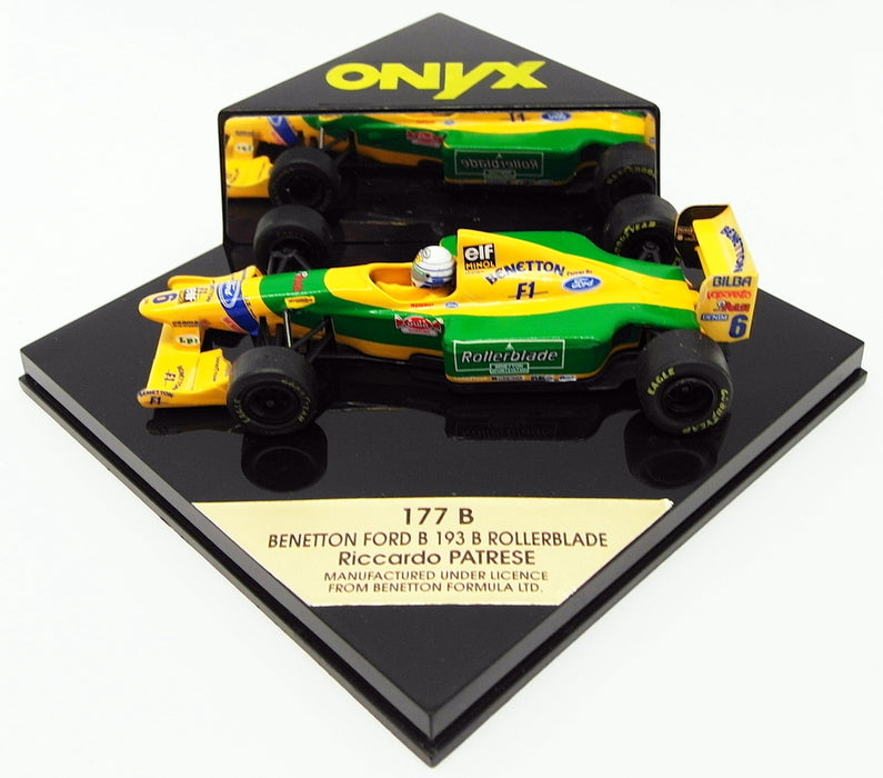 Onyx 1/43 Scale Model Car 177B - Benetton Ford B 193 B Rollerblade - R.Patrese