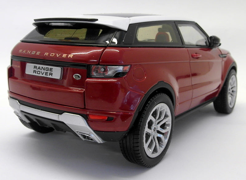 GT Autos / Welly 1/18 Scale Metal Model - Range Rover Evoque - Red
