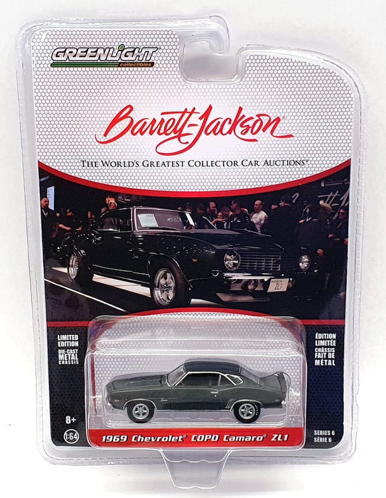 Greenlight 1/64 Scale Model Car 37220-B - 1969 Chevrolet COPD Camaro ZL1 - Green