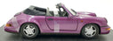 Anson 1/18 Scale Diecast 30309-W - Porsche 911 Carrera 4 Cabriolet - Purple