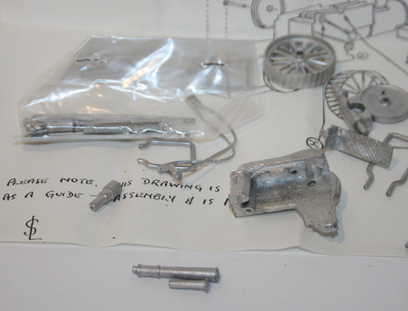 Wyatt & Tizard 4mm Scale White Metal Kit - B1 - Freelance Steam Crane Engine