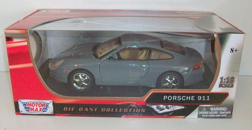 Motormax 1/18 Scale - 73101 Porsche 911 Coupe Grey