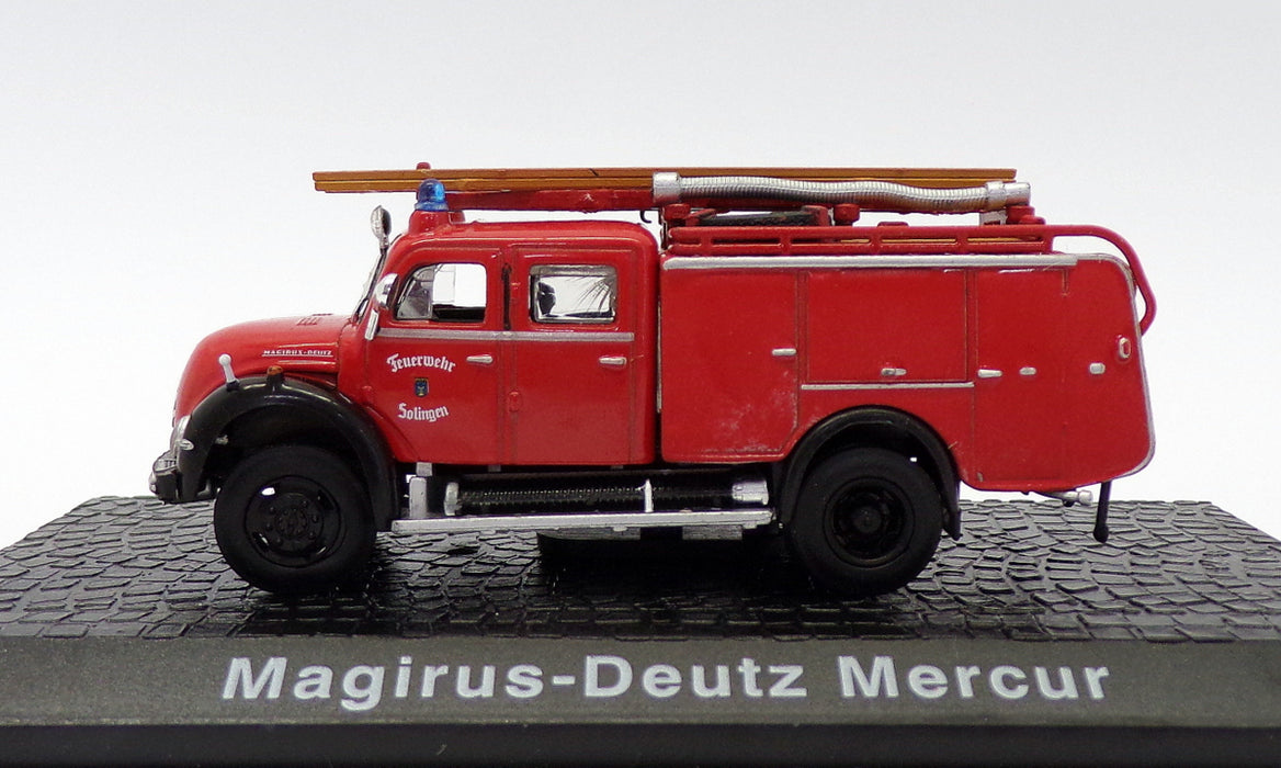 Atlas Editions 1/76 Scale 4144 105 - Magirus Deutz Mercur - Fire Engine
