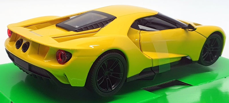Welly 1/24 Scale Model Car 24082W - 2017 Ford GT - Yellow