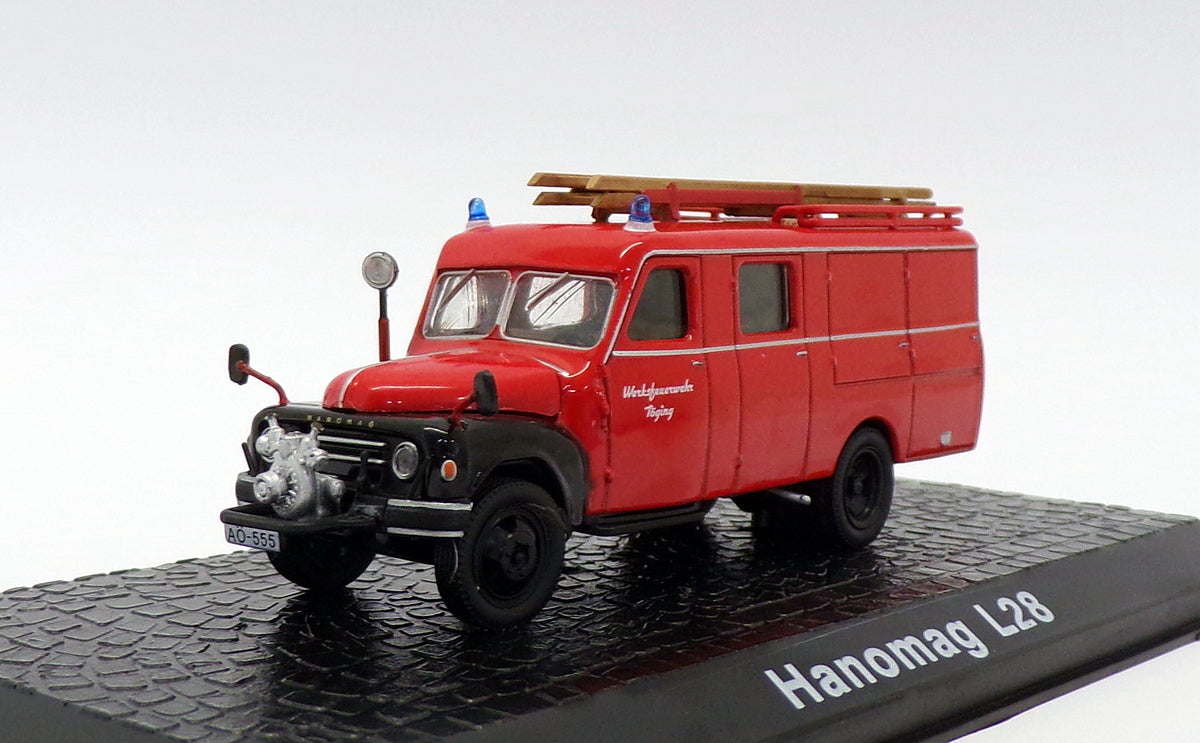 Atlas Editions 1/76 Scale 7147 006 - Hanomag L28 - Fire Engine